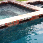 square custom hot tub and pool